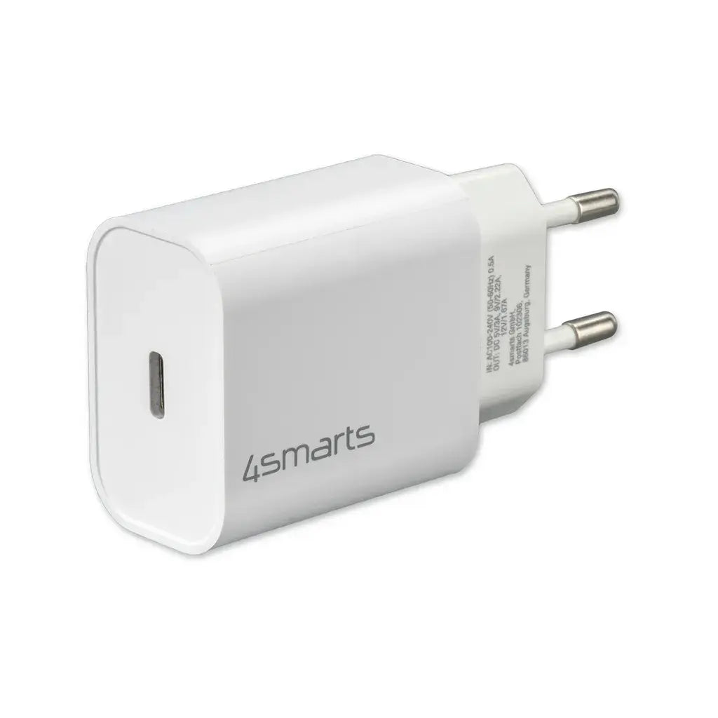 B-Ware 4smarts Schnelllade Set Ladegerät 20 W Lightning Kabel 1,5m I Phone Ladekabel Weiß - 4250774952784