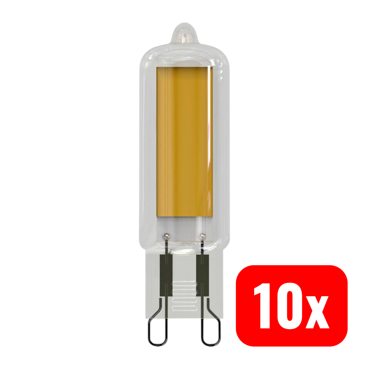 Müller-Licht LED Lampe Leuchtmittel G9 Spezialform 4 W 38 W Warmweiß 10 STÜCK - 4018412677426