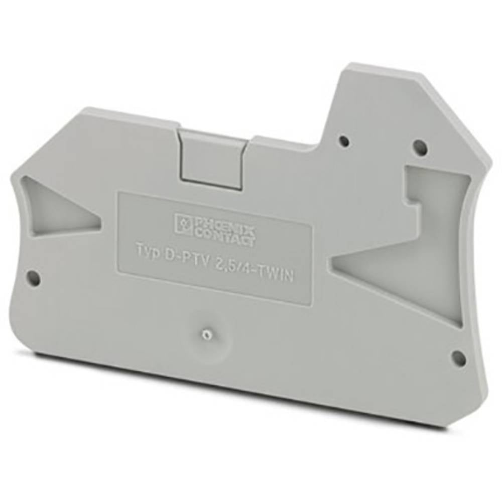 B-Ware Phoenix Contact 50 St. Abschlussdeckel 1088747 Platte D Ptv 2,5/4 Twin Grau - 4055626890289