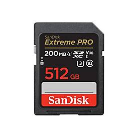 SANDISK - 512GB Extreme PRO SD UHS-I Memory Card V30 SDSDXXD-512G-GN4IN - 0619659188665