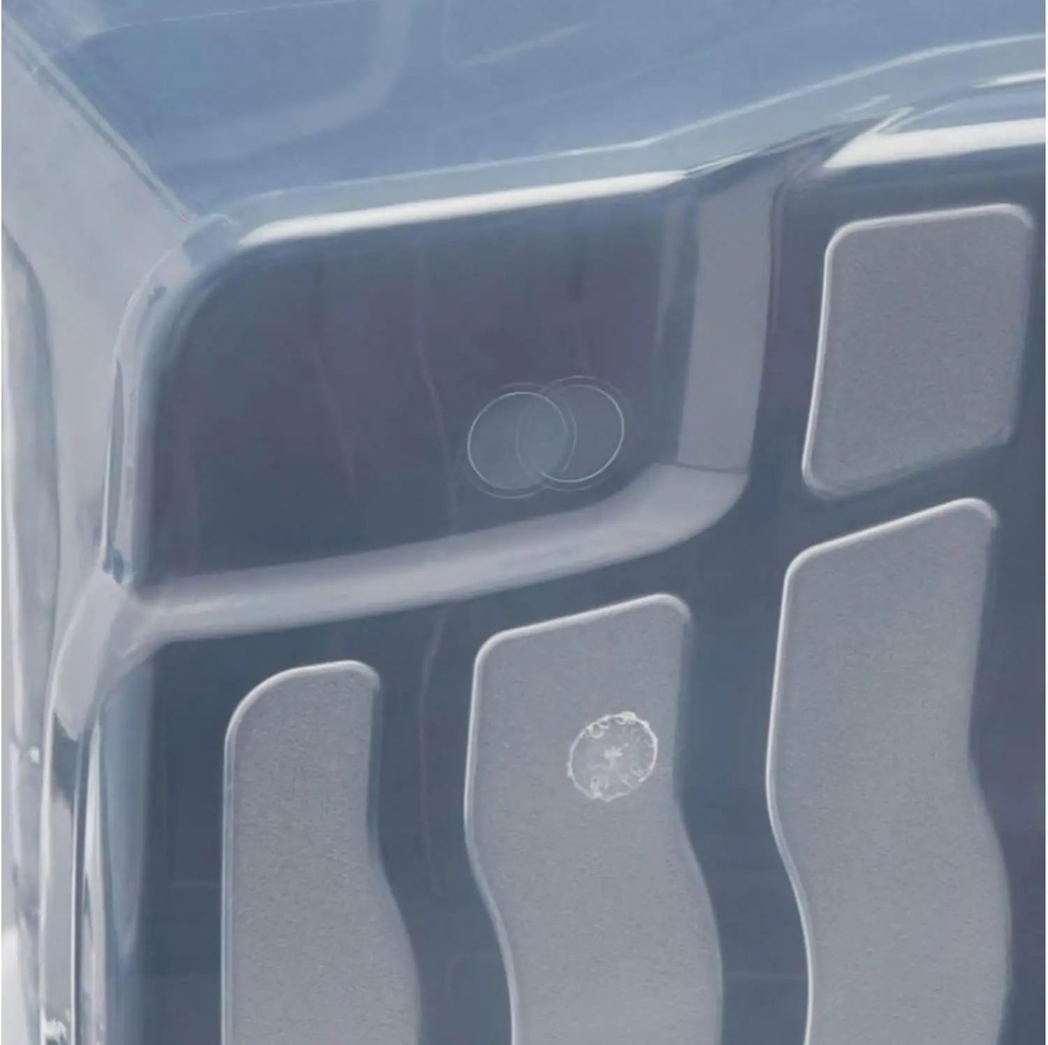 B-Ware Strata Aufbewahrungsbox Curve Box 42 L Mit Deckel Transparent Schwarz 4er Set - 5021711053227