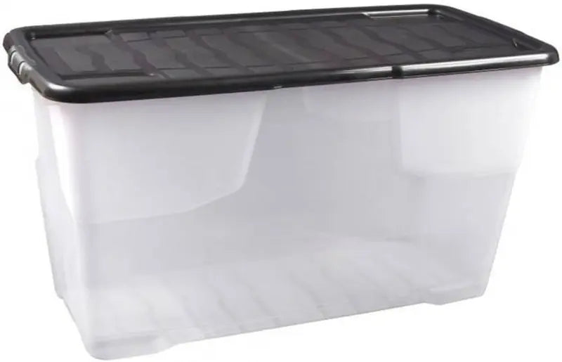 B-Ware Strata Aufbewahrungsbox Box Kunststoff Kiste 5 X 65 Liter Stapelbar Deckel