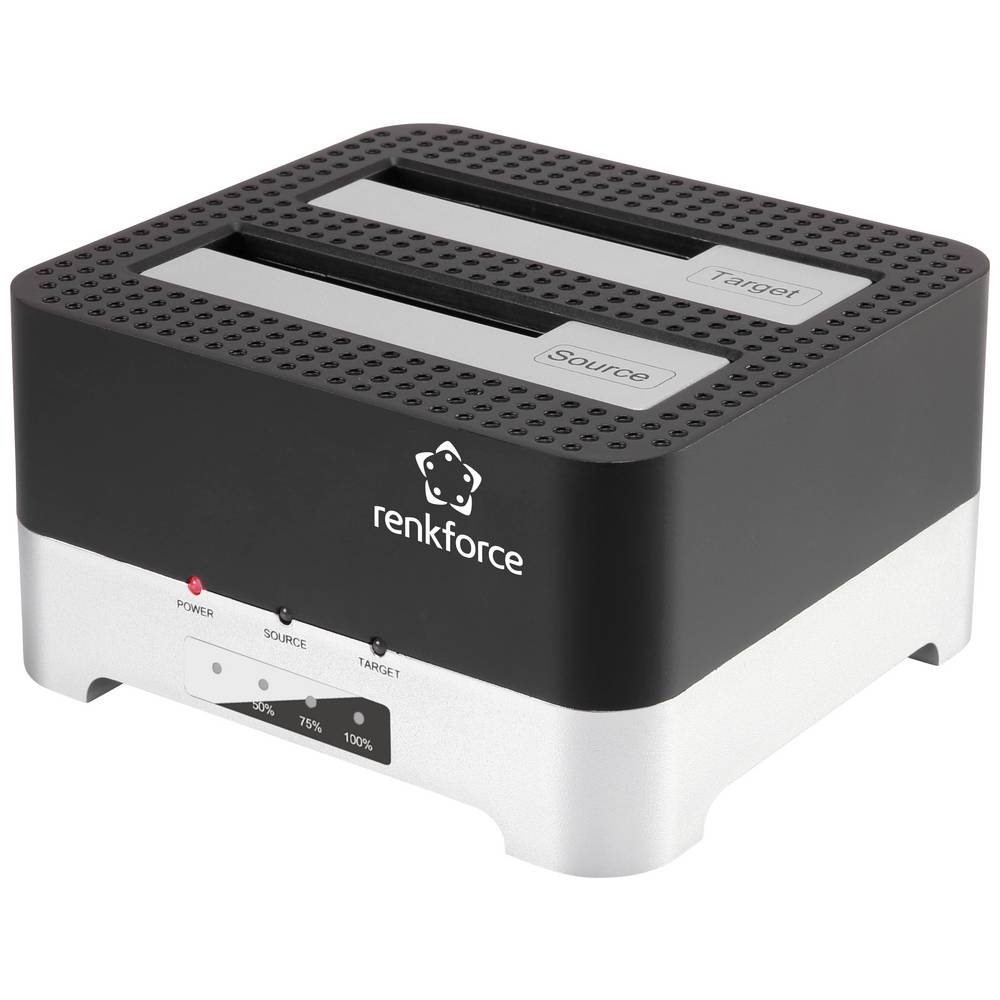 Renkforce RF-DOCKING-02 SATA USB 3.2 Gen 1 (USB 3.0) Festplatten-Kopierstation Mit Clone-Funktion (RF-5047512) - 4064161207230