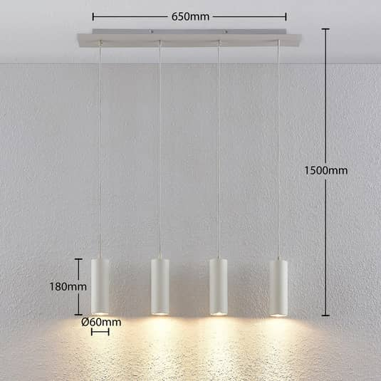 Lindby Joffrey Hängeleuchte Hängeleuchte Lampe Leuchte 35 W Ip20 Vierflammig W881 B-Ware - 4251096573022