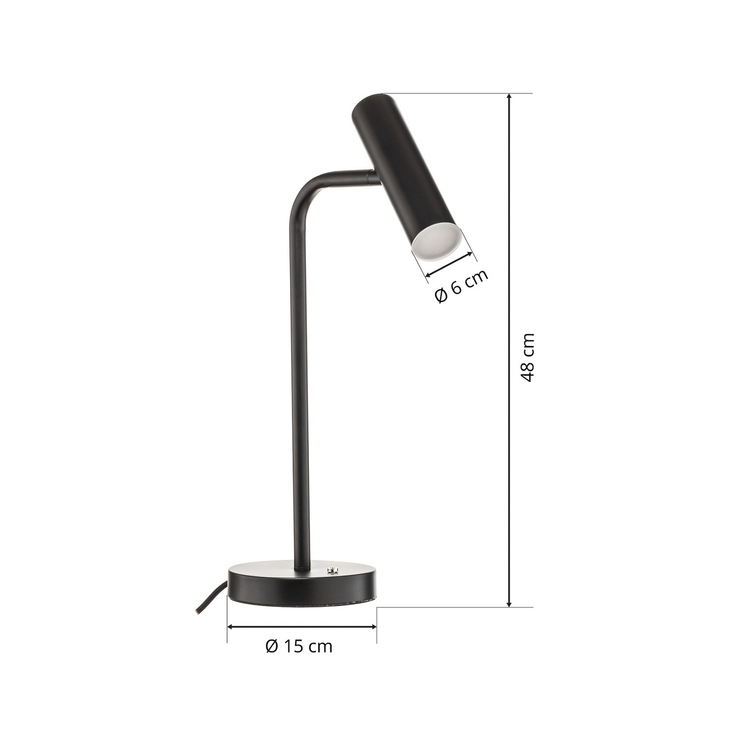 Schöner Wohnen Stina Led Tischlampe Tischlampe Leuchte Lampe Led 6,5 W Schwarz B-Ware