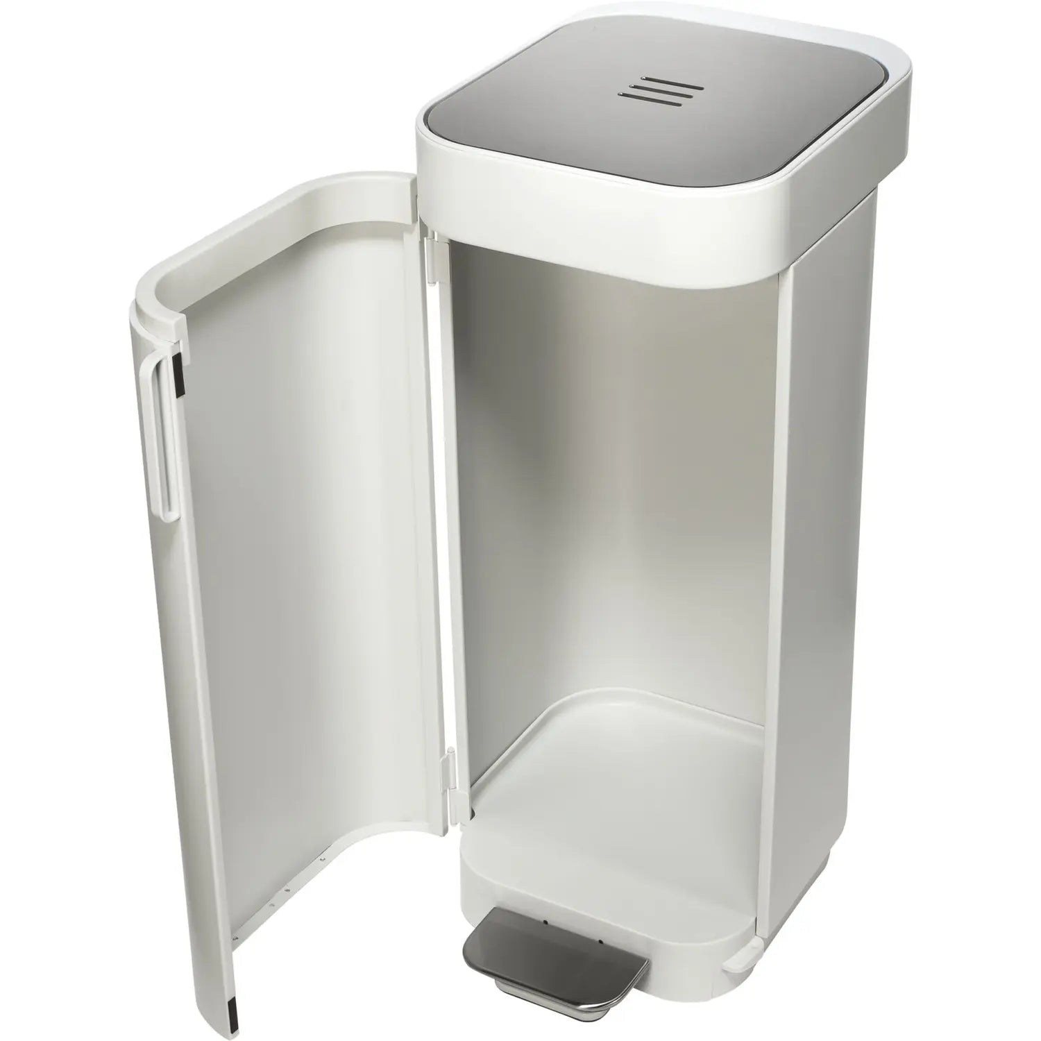 B-Ware Joseph Joseph Mülleimer Abfalleimer Porta 40 L Hellgrau Fußpedal Abfallbehälter - 5028420004441