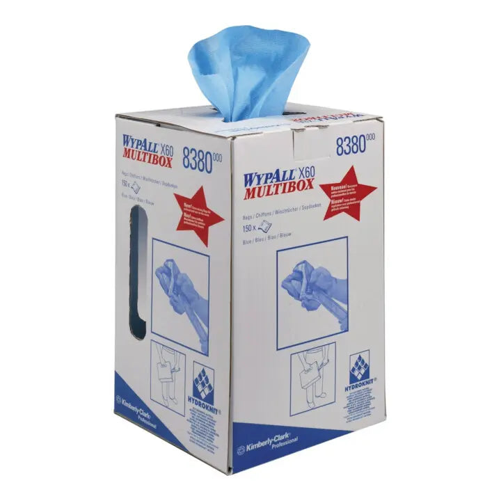 B-Ware Wyp All Reinigungstücher Wischtuch X60 Blau Industrie Hydroknit Mehrweg 150 Blatt - 5033848008377