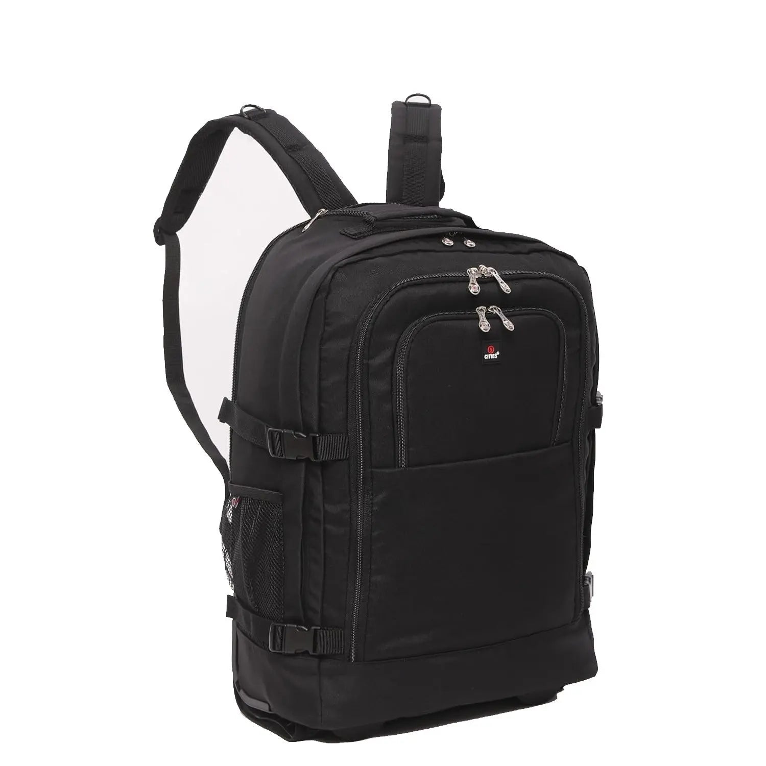 B-Ware 5 Cities Trolley Rucksack Kabinentasche Handgepäck Rollen Schultergurte Schloss - 5038230171776