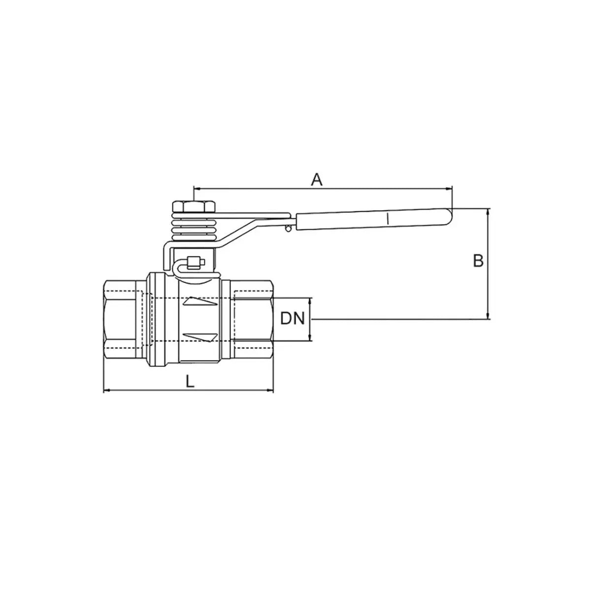 B-Ware Riegler Kugelhahn Absperrhahn Federrückstellung Messing Vernickelt Rp 3 8 Dn 10 - 5042302370035