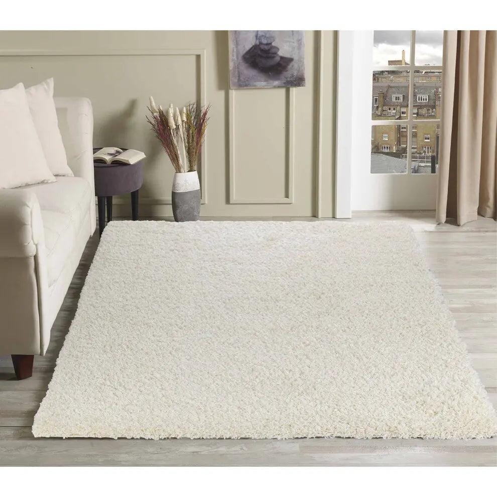 B-Ware Desire Rugs Teppich Teppichboden 160 X 230cm Hochflor Elfenbein Uni Polypropylen - 5056095200530