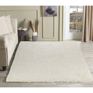 B-Ware Desire Rugs Teppich Teppichboden 160 X 230cm Hochflor Elfenbein Uni Polypropylen
