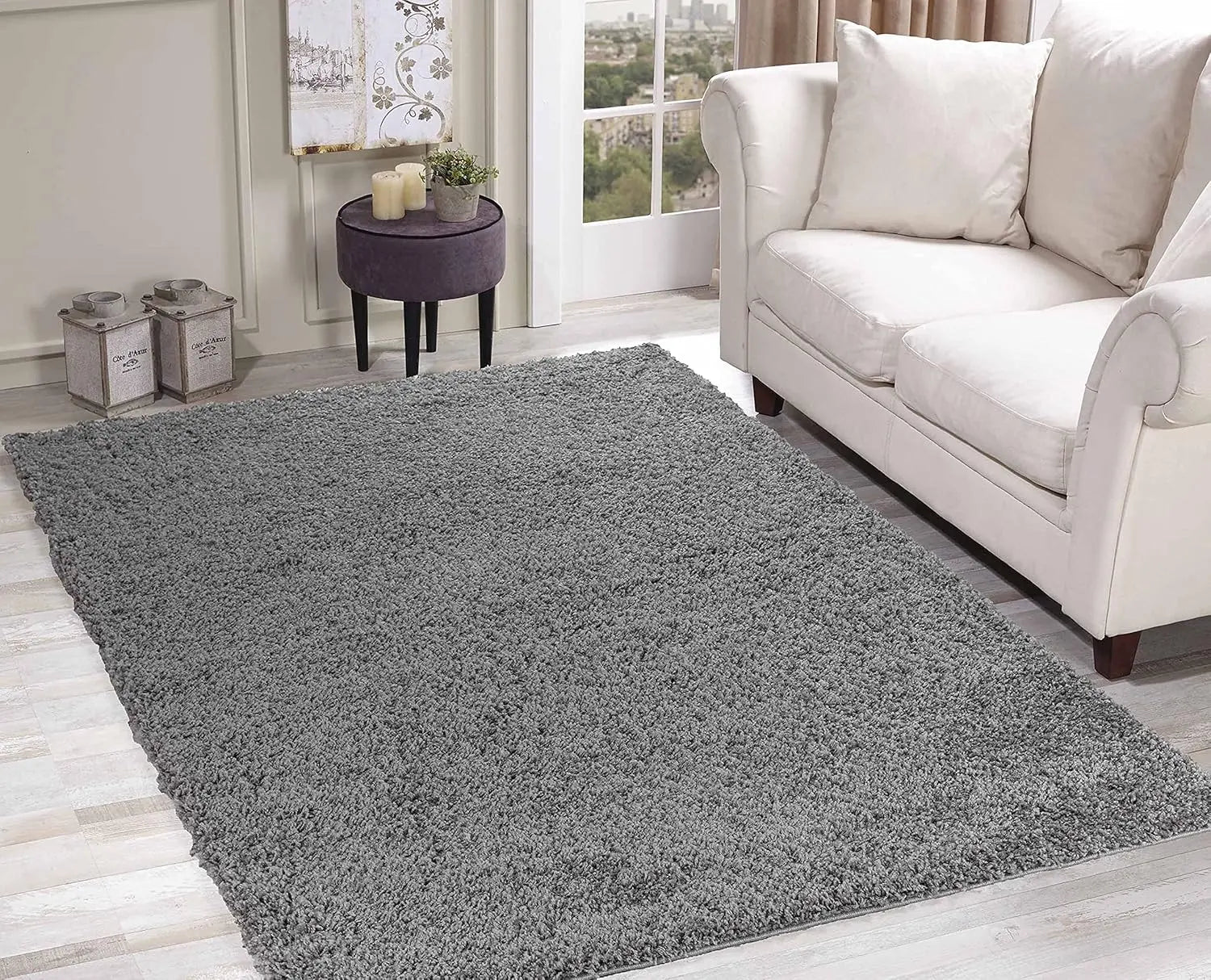 B-Ware Desire Rugs Teppich Teppichboden Shaggy Wohnzimmer Grau Polypropylen 120×170 Cm - 5056095200646