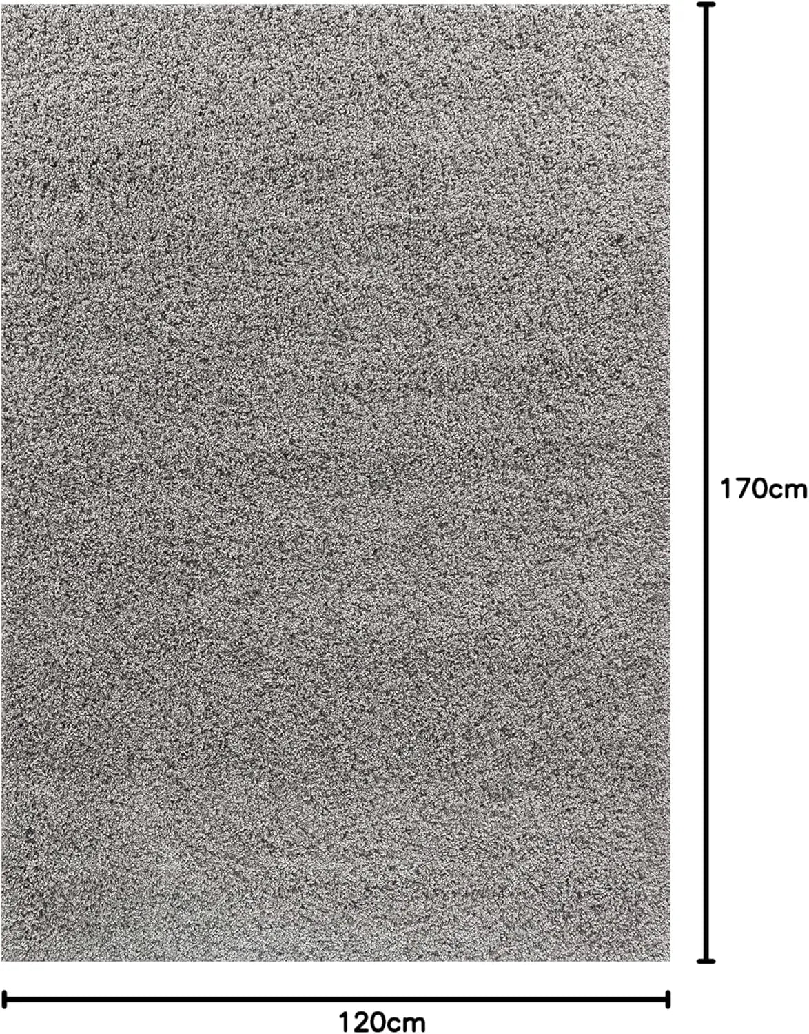 B-Ware Desire Rugs Teppich Teppichboden Shaggy Wohnzimmer Grau Polypropylen 120×170 Cm - 5056095200646