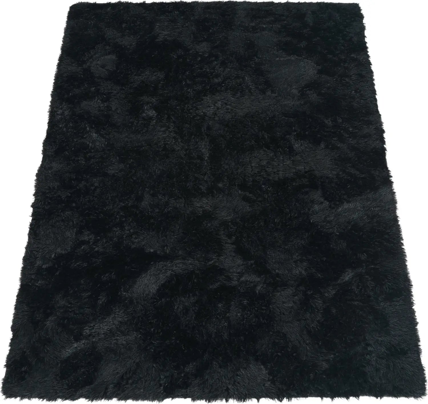 B-Ware Kadima Design Teppich Läufer Shaggy Hochflor Schwarz Textil Polyester 80x150 Cm - 5056095200776