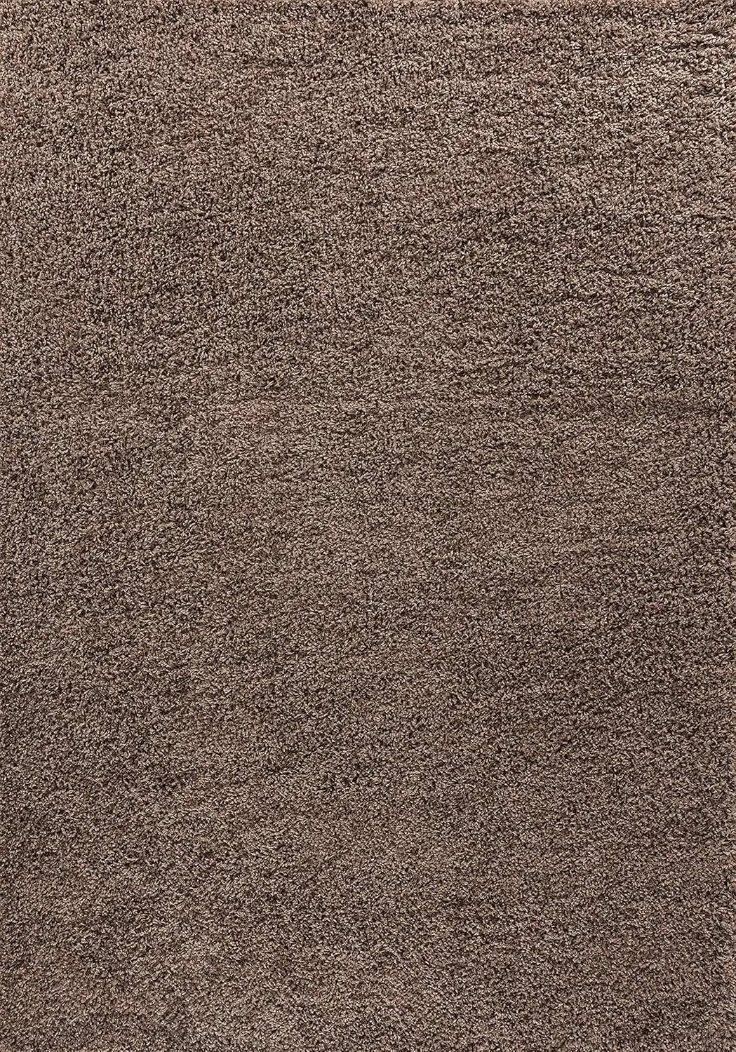 B-Ware Desire Rugs Teppich Teppichboden Shaggy Wohnzimmerteppich Dunkelbeige 60x110 Cm - 5056095200912