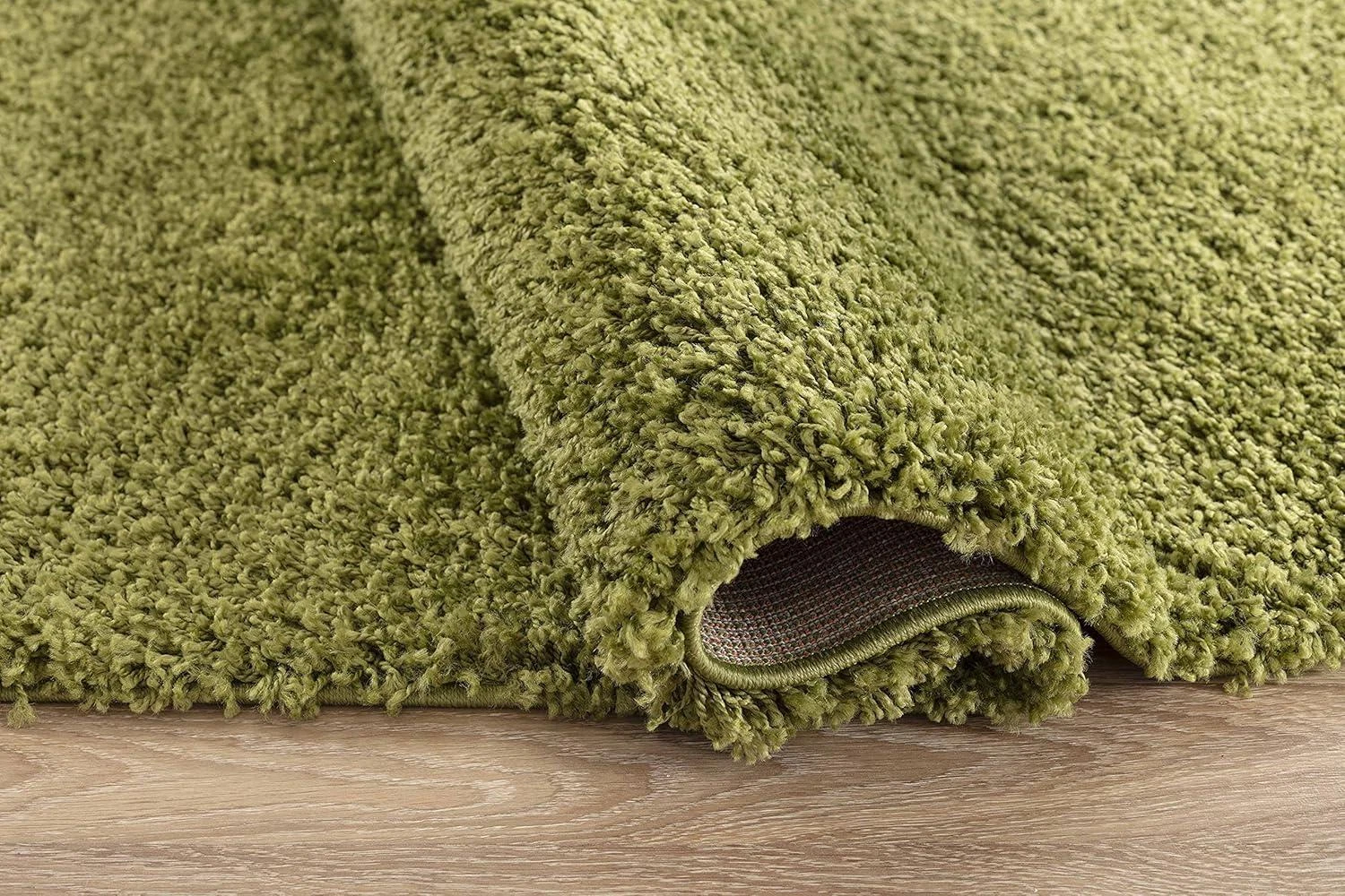Serdim Rugs Teppich Zottel Wohnzimmer Grün 80x150cm Polypropylen B-Ware - 5056095201193