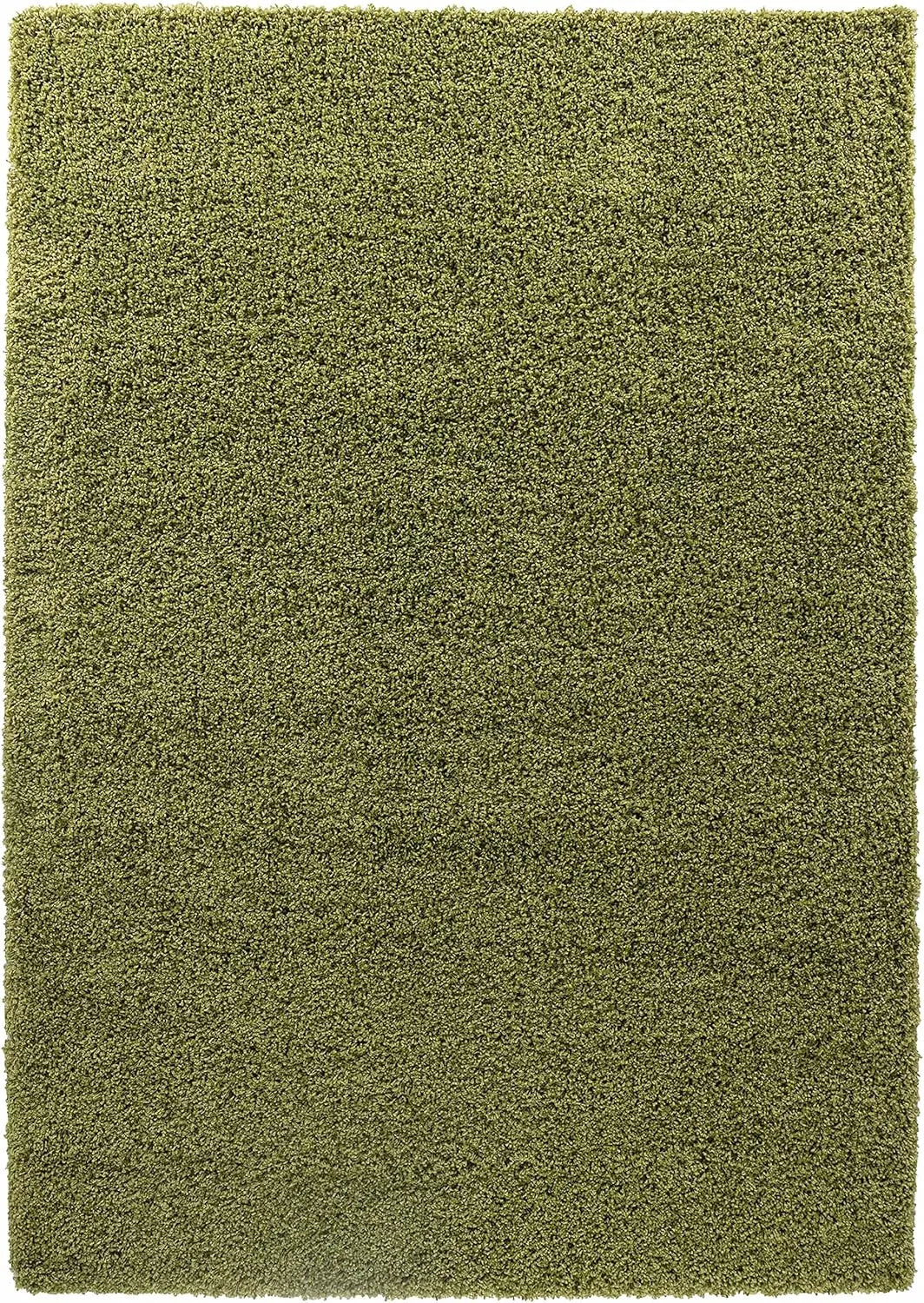 B-Ware Serdim Rugs Teppich Shaggy Hoher Flor Einfarbig Grün Polyurethan 60 X 110 Cm - 5056095201209