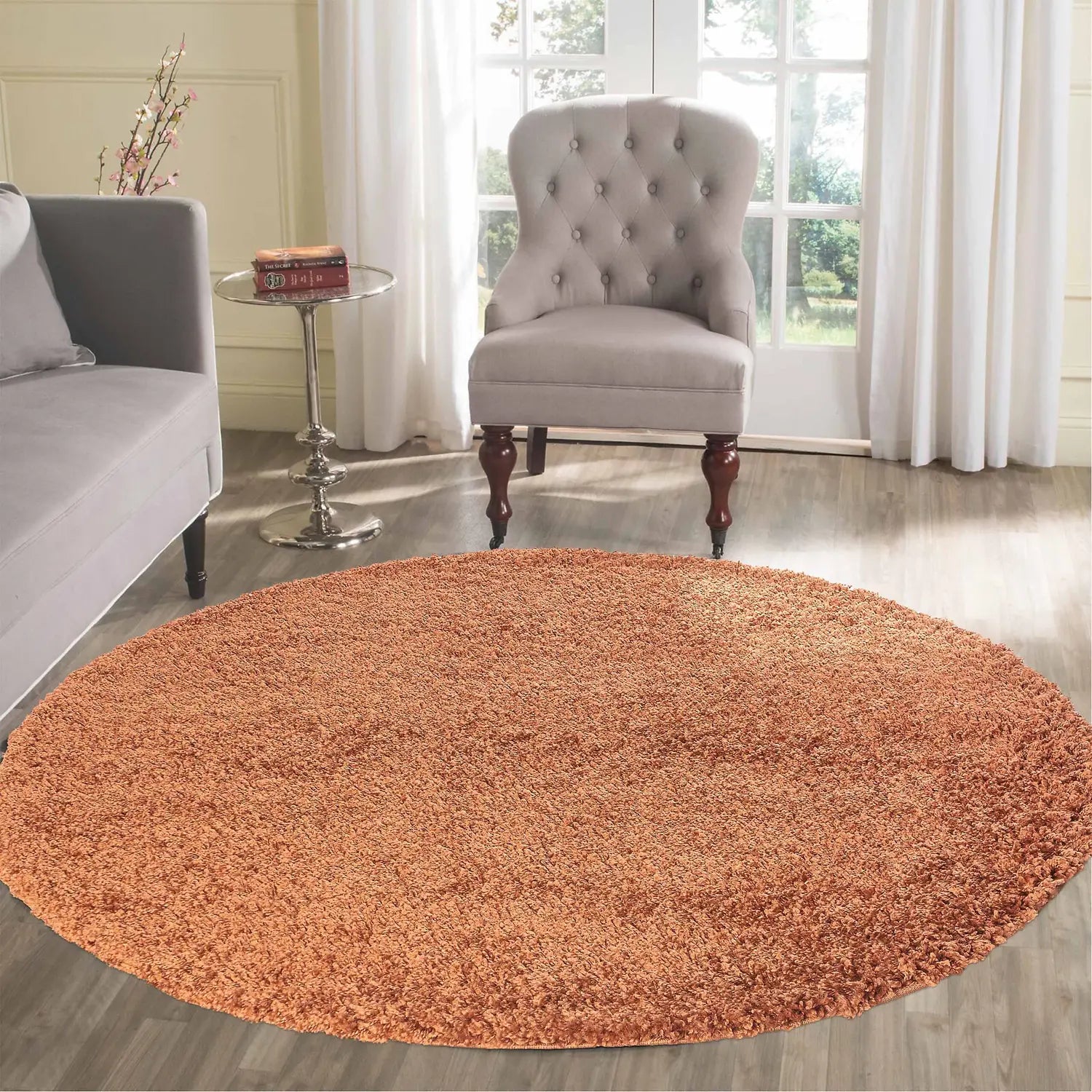 B-Ware Desire Rugs Teppich Bodenbelag Wohnzimmer Teppich Terracotta Rund 120x120cm  - 5056095201353