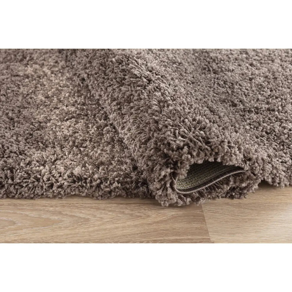 B-Ware Serdim Rugs Teppich Teppiche Wohnzimmer Shaggy Taupe Braun 60 X 110 Cm - 5056095216180