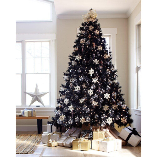 Shatchi Weihnachtsbaum Tannenbaum Künstlicher Baum Schwarz 2,10m Kunstbaum Grün B-Ware - 5056141000893