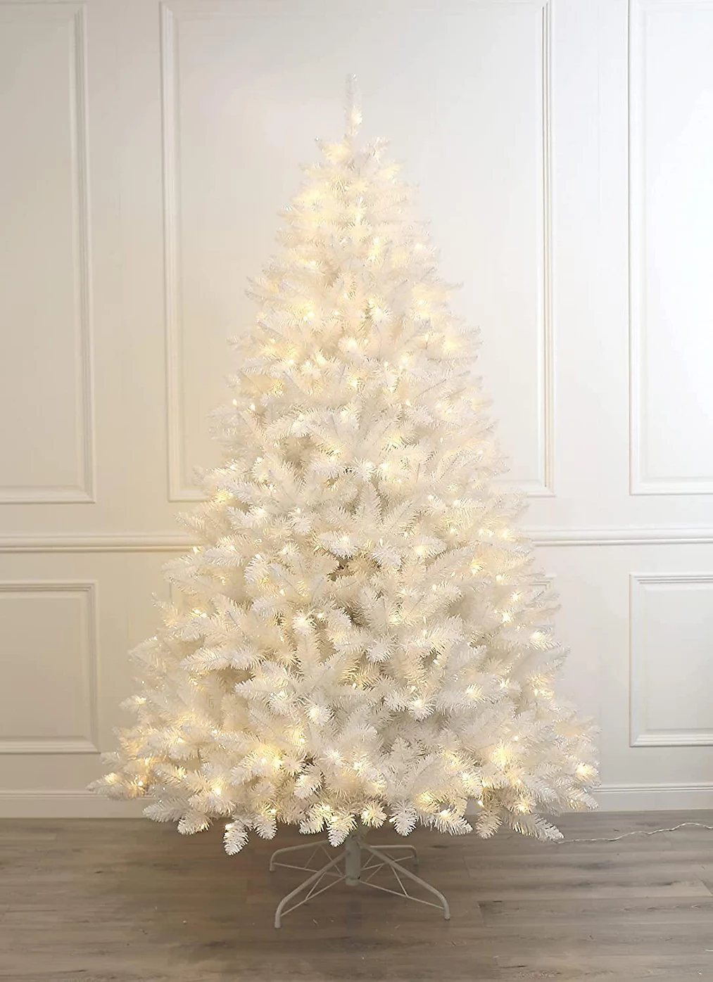 Shatchi Weihnachtsbaum Tannenbaum Künstlich Baum Schnee Weiß 150 Cm Tanne Weiß B-Ware - 5056141019864