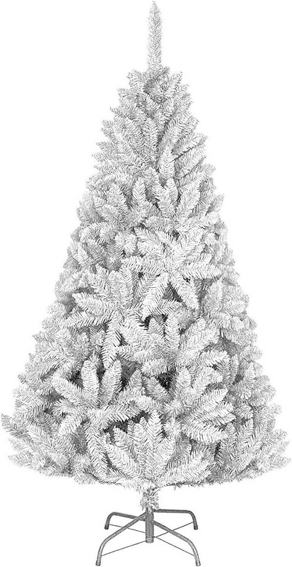 Shatchi Weihnachtsbaum Tannenbaum Künstlich Baum Schnee Weiß 150 Cm Tanne Weiß B-Ware - 5056141019864