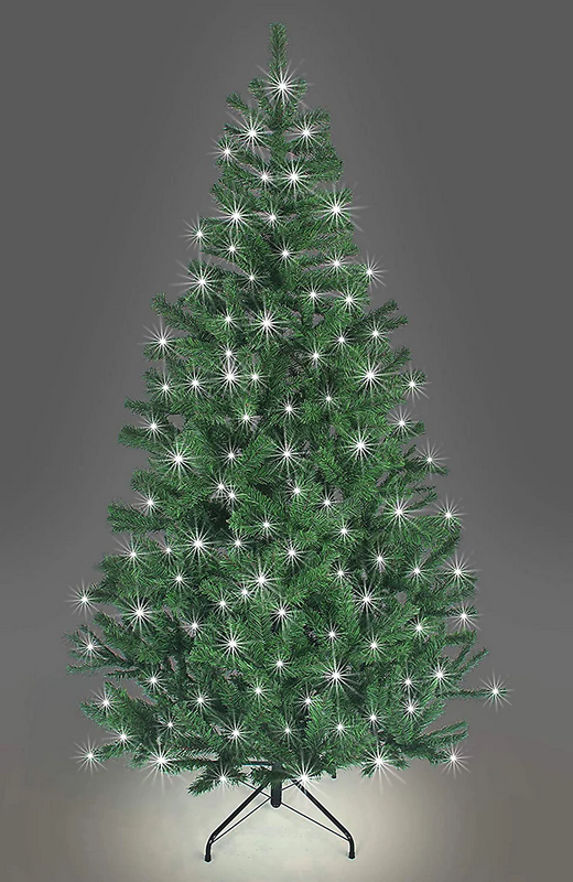 B-Ware Shatchi Weihnachtsbaum Baum Tanne Weihnachtsdeko Kunstbaum Christbaum 180 Cm Led