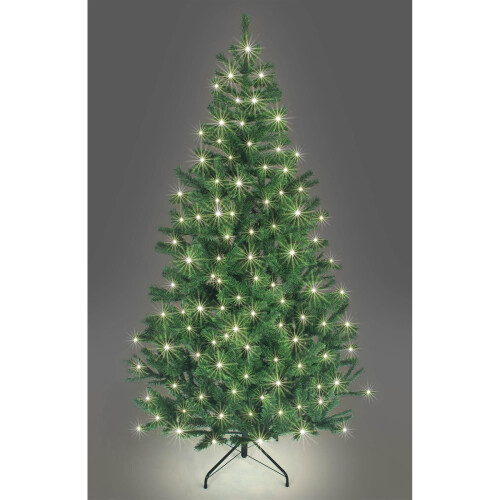 Shatchi Christmas Tree Artificial Pine Alaskan Green 7ft 210cm 800 Tips 200 Le Ds B-Ware - 5056141028071