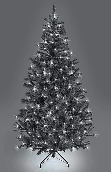 Shatchi Weihnachtsbaum Baum Tanne Schwarz Mit Led Künstlicher Baum Christbaum  B-Ware - 5056141028132