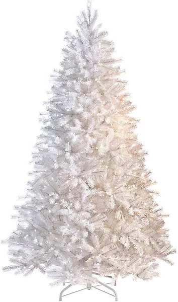 Shatchi Weihnachtsbaum Baum Tanne 120cm Mit Led Beleuchtung Christbaum Weiß  B-Ware - 5056141028323