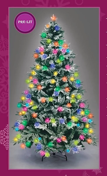 Sapin de Noël artificiel Shatchi Christmas de qualité B avec éclairage LED, 1,5 m