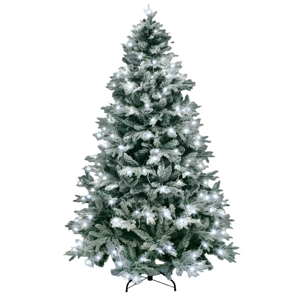 B-Ware Shatchi Weihnachtsbaum Christbaum Kunstbaum Lapland Schnee 320 Led Lichter 2,1 M - 5056141038025