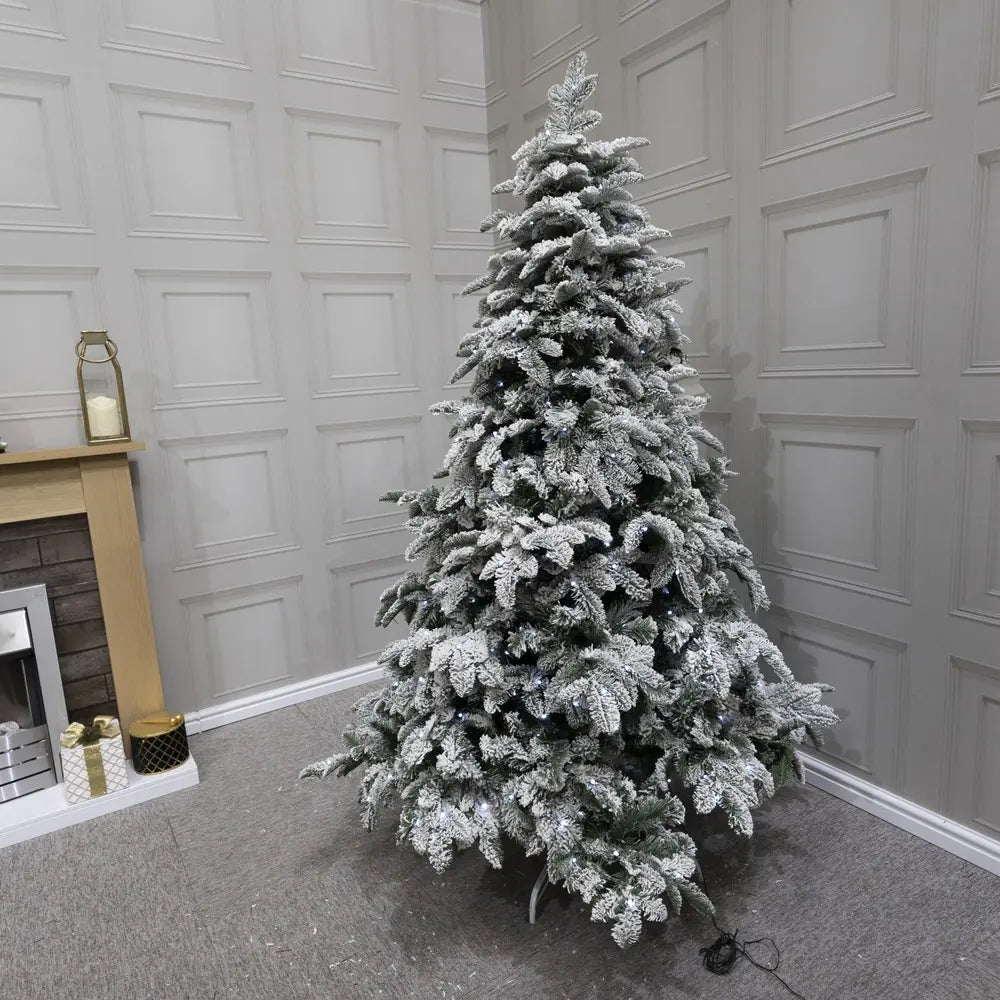 B-Ware Shatchi Weihnachtsbaum Christbaum Kunstbaum Lapland Schnee 320 Led Lichter 2,1 M - 5056141038025