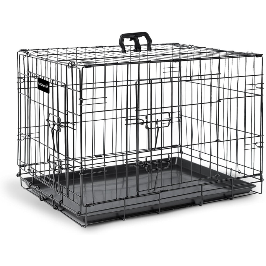 Keplin Furdreams Hundebox Hundekäfig Hundekäfig Schwarz Metall Größe L B-Ware - 5056475409997