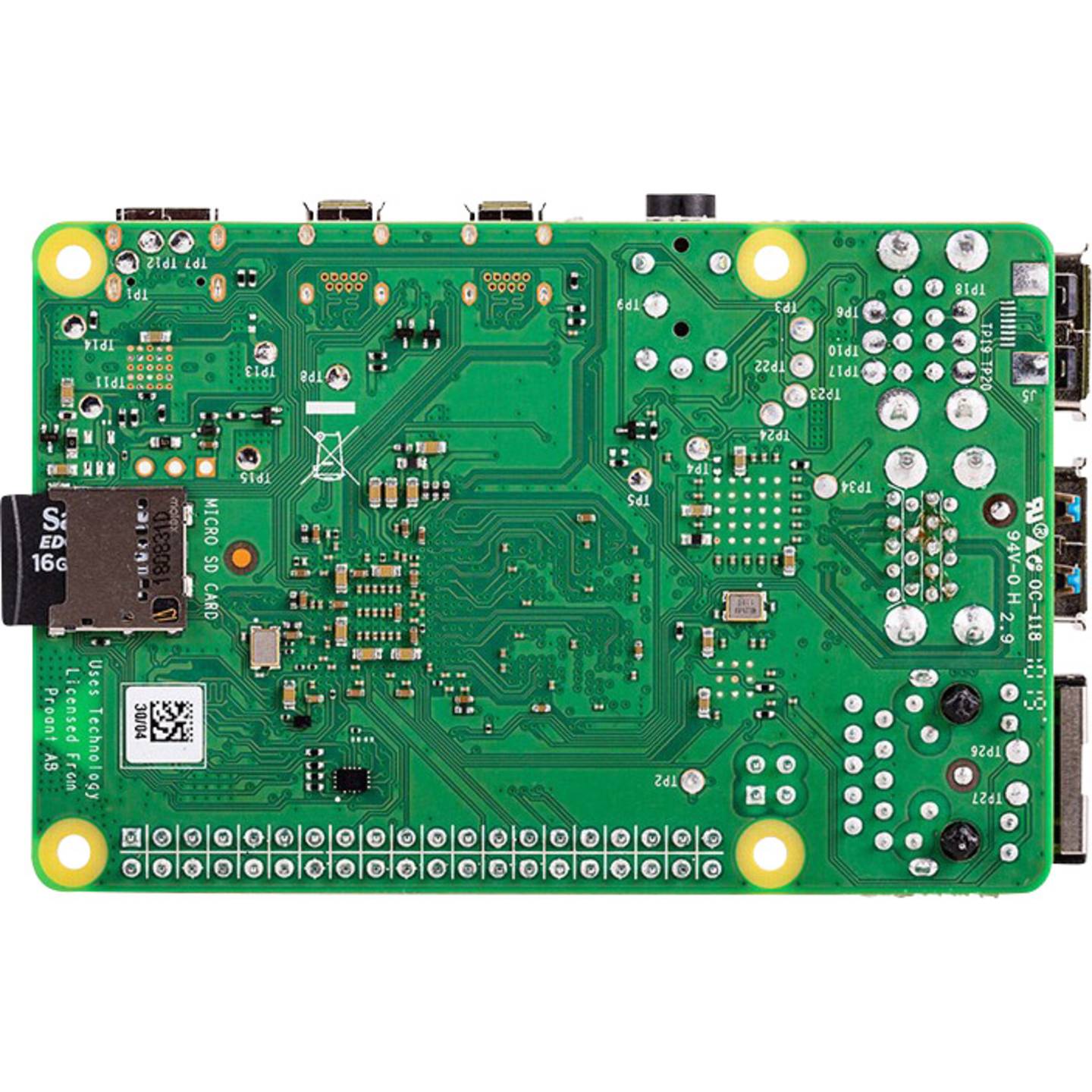 Raspberry Pi Einplatinencomputer Minicomputer 4 Modell B 4GB RAM 4 x 1.5 GHz - 5056561800349