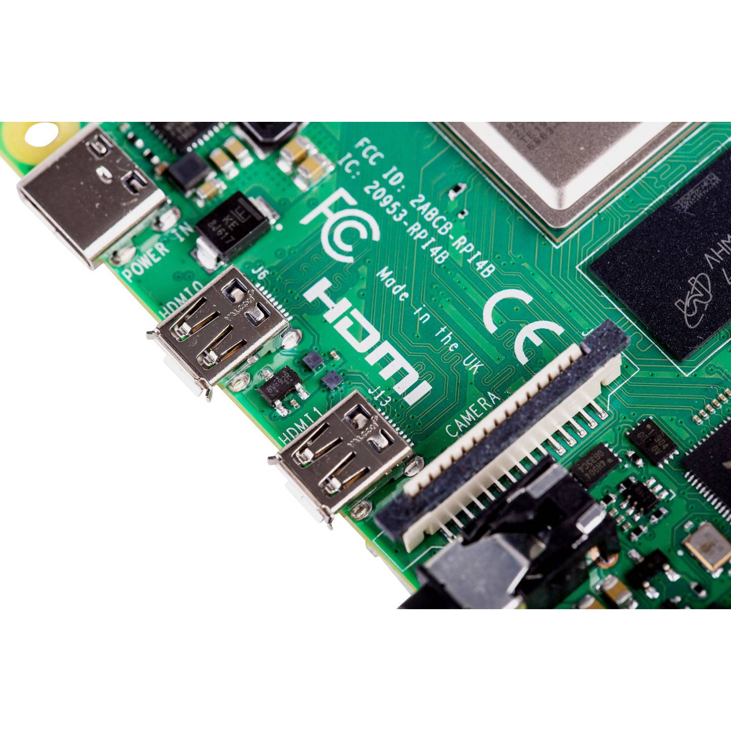 Raspberry Pi Einplatinencomputer Minicomputer 4 Modell B 4GB RAM 4 x 1.5 GHz - 5056561800349