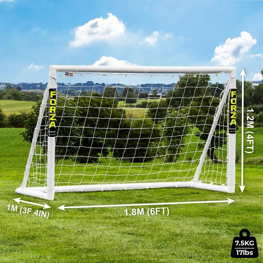 B-Ware Forza Fußballtor Tor Fußballnetz Garten Kinder Weiß Training 1,8 X 1,2 M U Pvc - 5060272560249