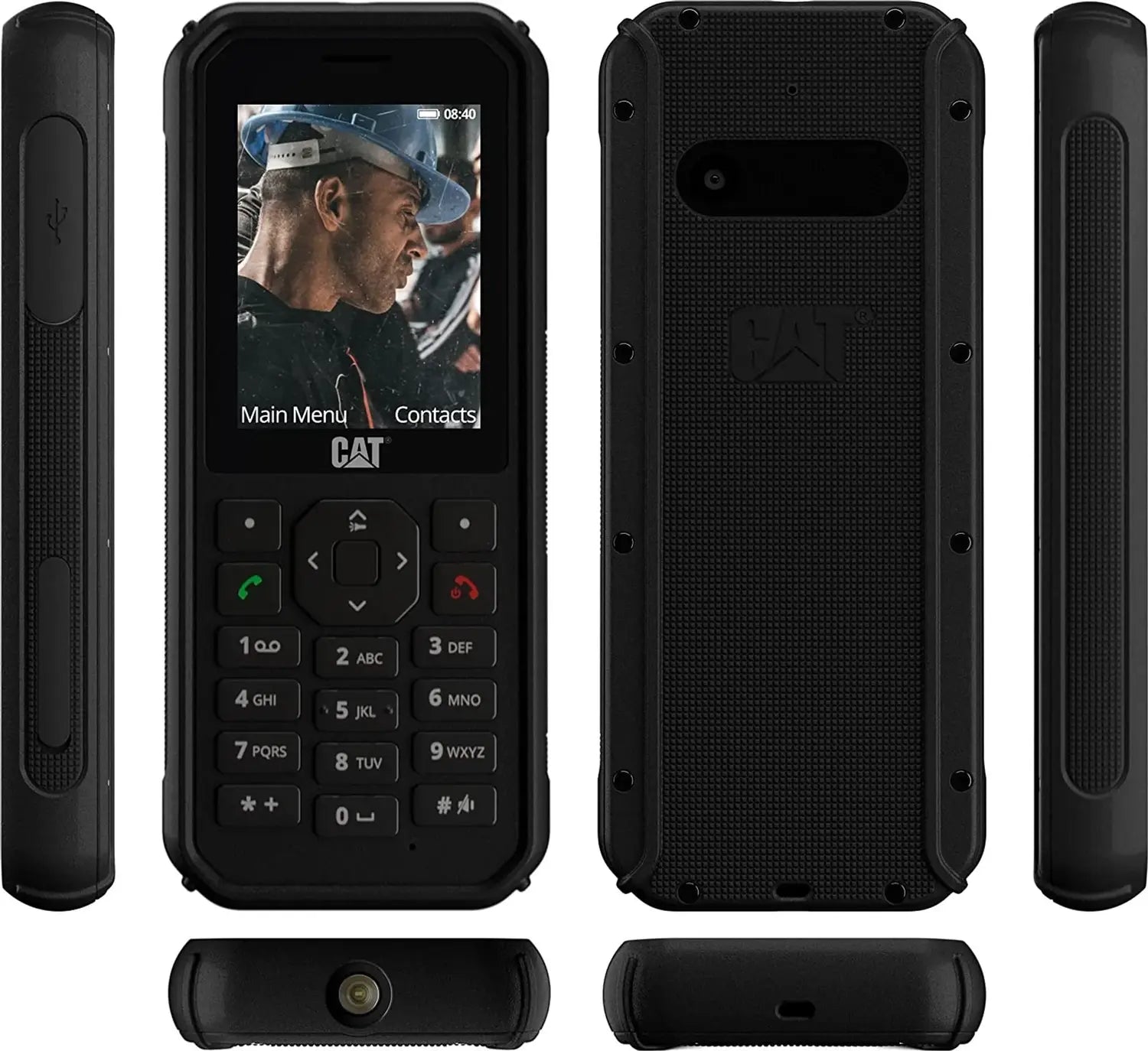 B-Ware Cat Handy Mobiltelefon B40 Black Dual Sim 16 Gb Schwarz Robustes Tastenhandy - 5060472352651