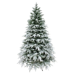 B-Ware Shatchi Weihnachtsbaum Christbaum Lapland Baum Grün Schneeoptik Ständer 240 Cm
