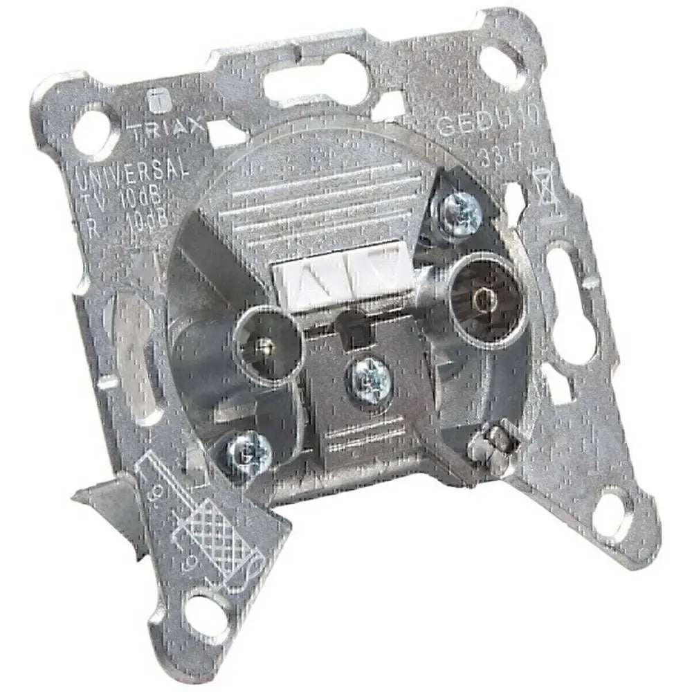 B-Ware Triax Antennensteckdose Gedu 10 Steckdose Durchgangsdose Sat Unterputz 10 Stück - 5061038080193