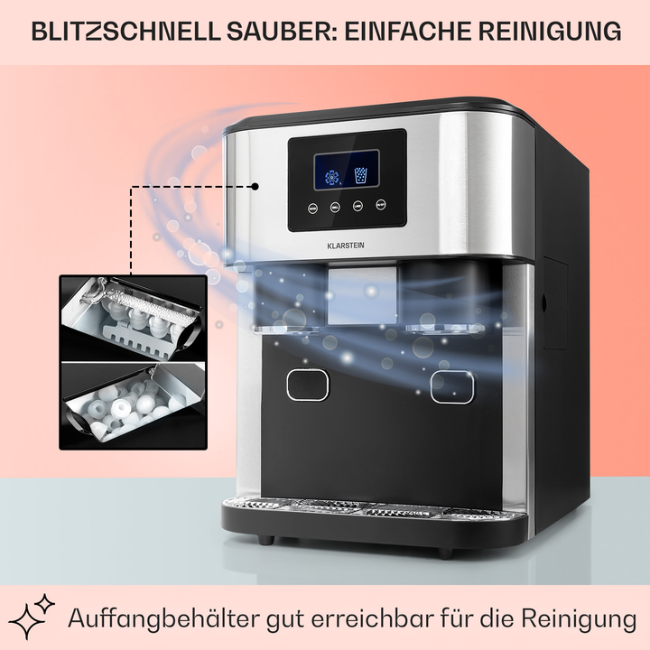 Klarstein Eiszeit Crush Eiswürfelmaschine Haushaltsgeräte Kleingeräte Eiswürfel