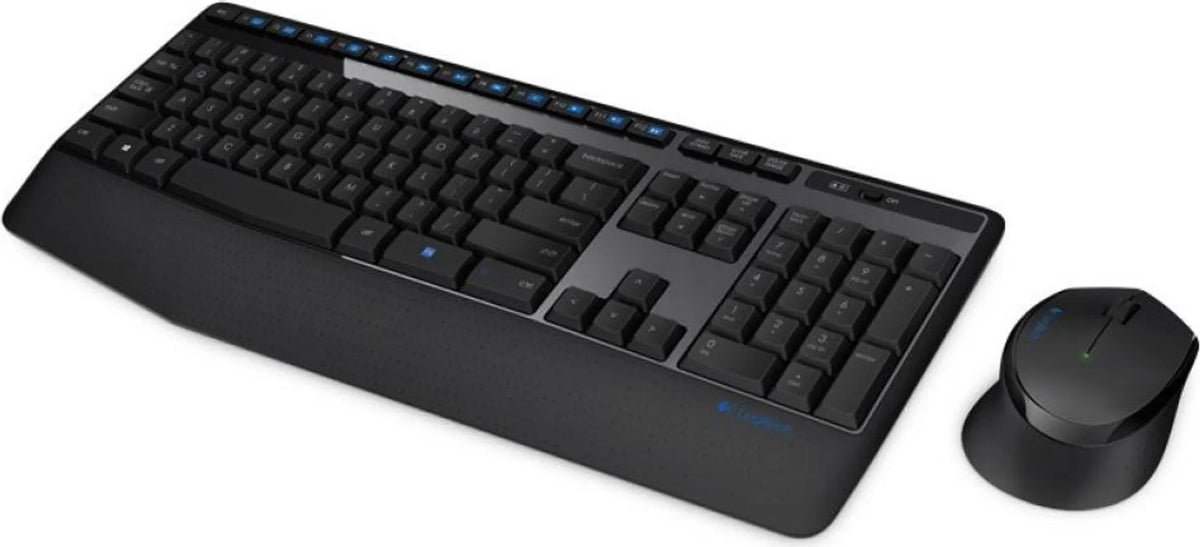 Logitech Tastatur Maus Set Funk Kombi US International Schwarz USB 2 4GHz - 5099206053212