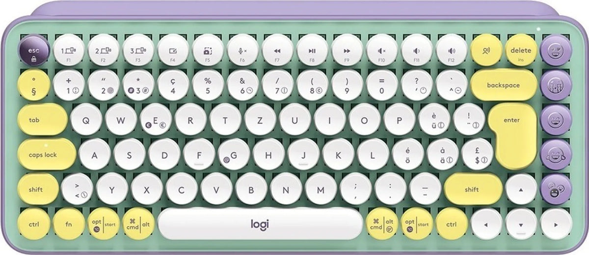 LOGITECH Tastatur Pop Keys Mini Keyboard Bluetooth Kabellos QWERTZ Schweizerisch - 5099206102033