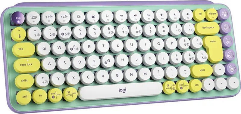 B-Ware Logitech Tastatur Pop Keys Mini Keyboard Bluetooth Kabellos Qwertz Schweizerisch - 5099206102033