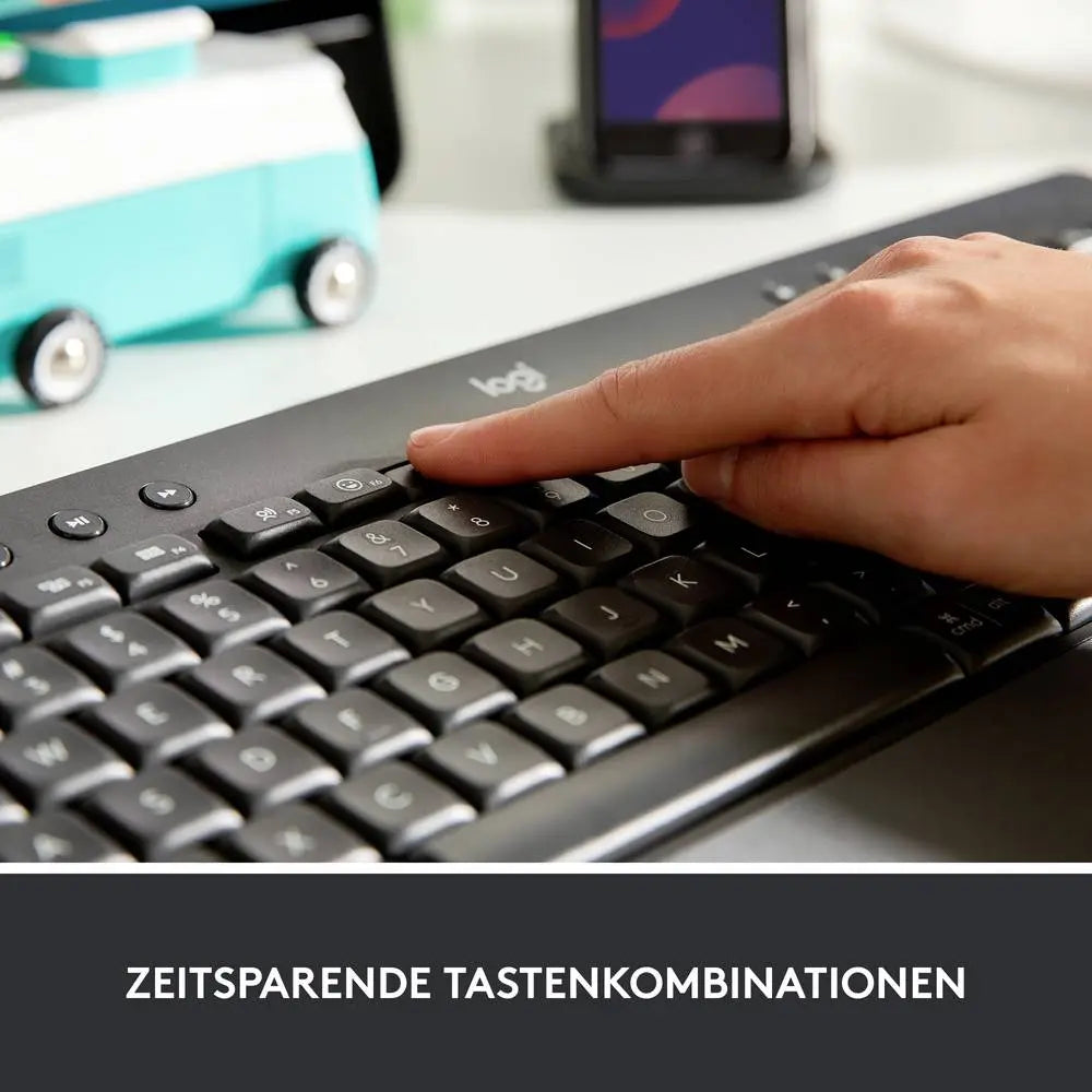 B-Ware Logitech Tastatur Keyboard Funk Bluetooth Qwertz Deutsch Signature K650 Graphit - 5099206105508