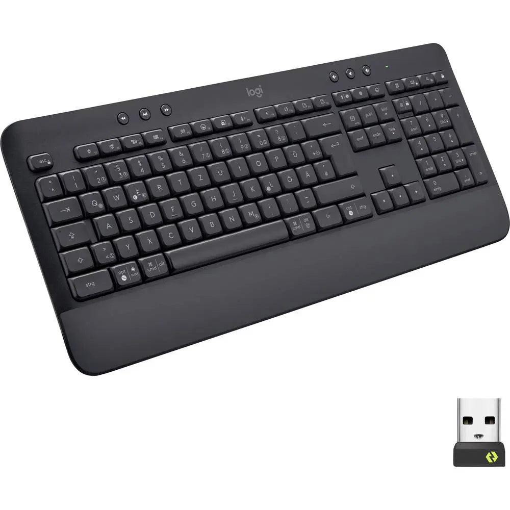B-Ware Logitech Tastatur Keyboard Funk Bluetooth Qwertz Deutsch Signature K650 Graphit - 5099206105508