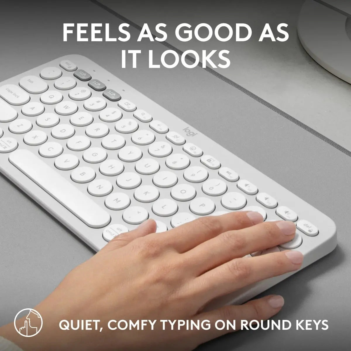 B-Ware Logitech Tastatur Keyboard Universal Bluetooth Qwerty Us International Weiß Mini - 5099206110878