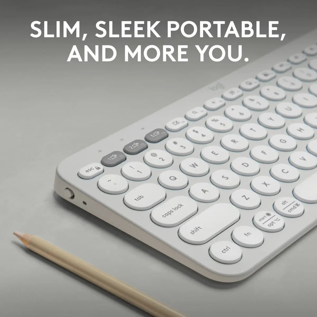 B-Ware Logitech Tastatur Keyboard Universal Bluetooth Qwerty Us International Weiß Mini - 5099206110878