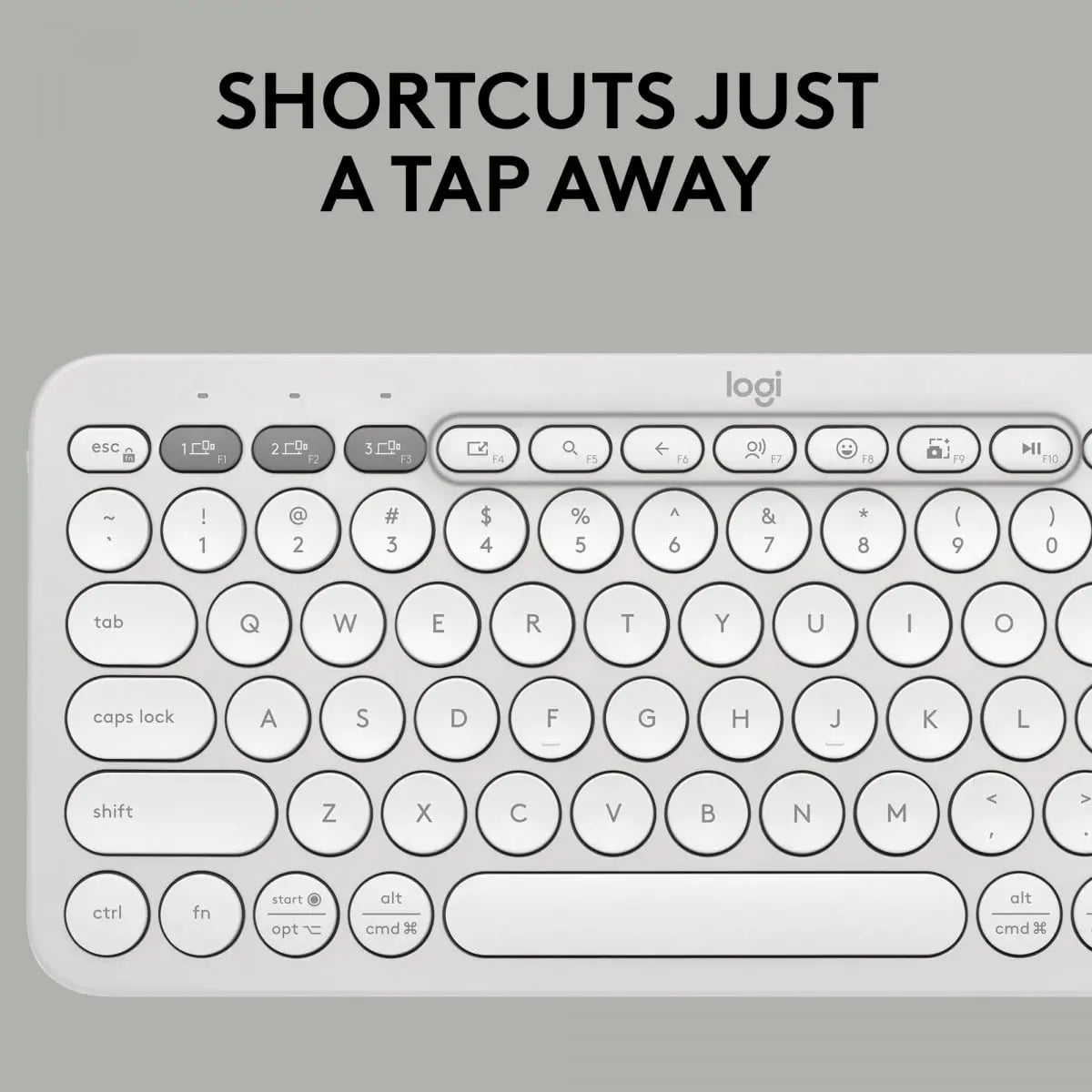 B-Ware Logitech Tastatur Keyboard Universal Bluetooth Qwerty Us International Weiß Mini - 5099206110878
