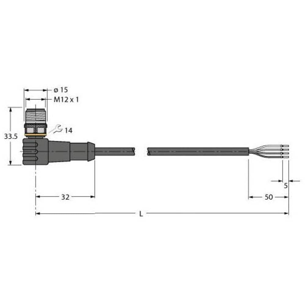 Turck 6625541 Sensor-/Aktor-Anschlussleitung Verbindungsleitung Leitung